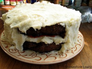 Frosting our meat cake