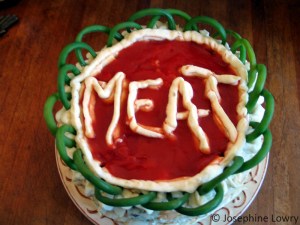 Meat cake